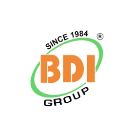 Logo of BDI, a client or partner of Pleximus Inc., indicating collaboration in server management services.