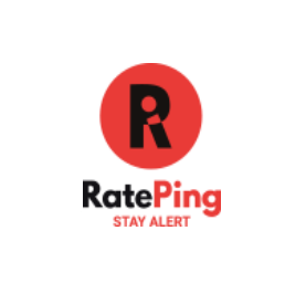 Logo of Rateping, a client or partner of Pleximus Inc., possibly indicating collaboration in server management services.